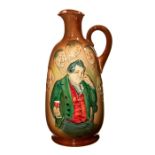 Royal Doulton whiskey flask of gentleman drinking in pub