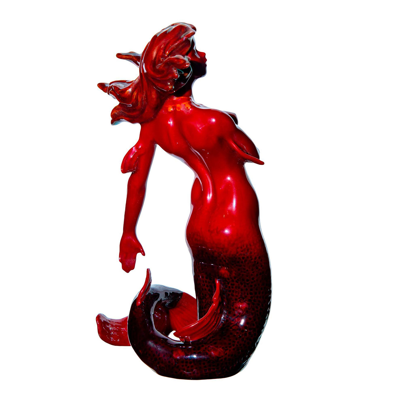 Royal Doulton Prototype Flambe Figurine, Siren HN4693 - Image 2 of 4