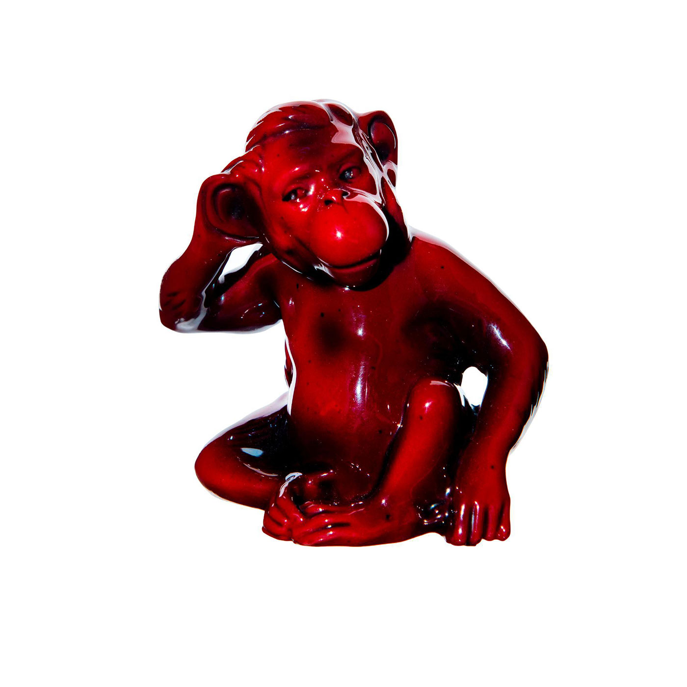 Royal Doulton Flambe Animal Figurine, Monkey HN156 - Image 2 of 4