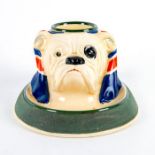 Rare Royal Doulton Bull Dog Match Striker