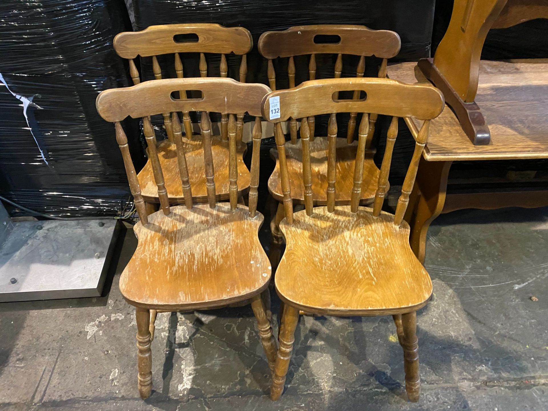 4X PINE CHAIRS