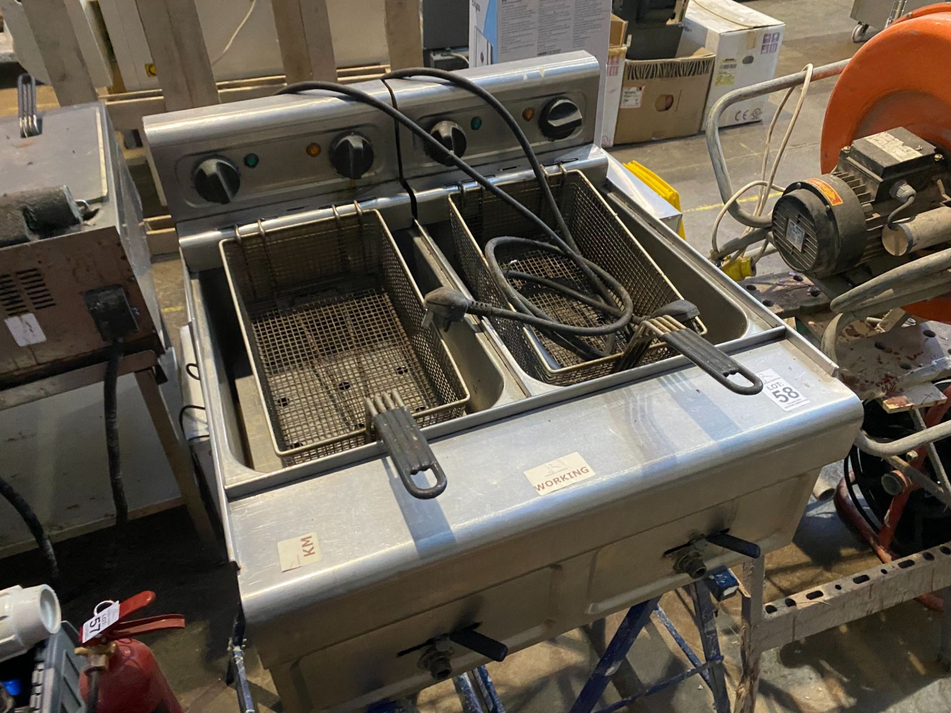 COUNTER TOP DOUBLE ELECTRIC FRYER (WORKING)