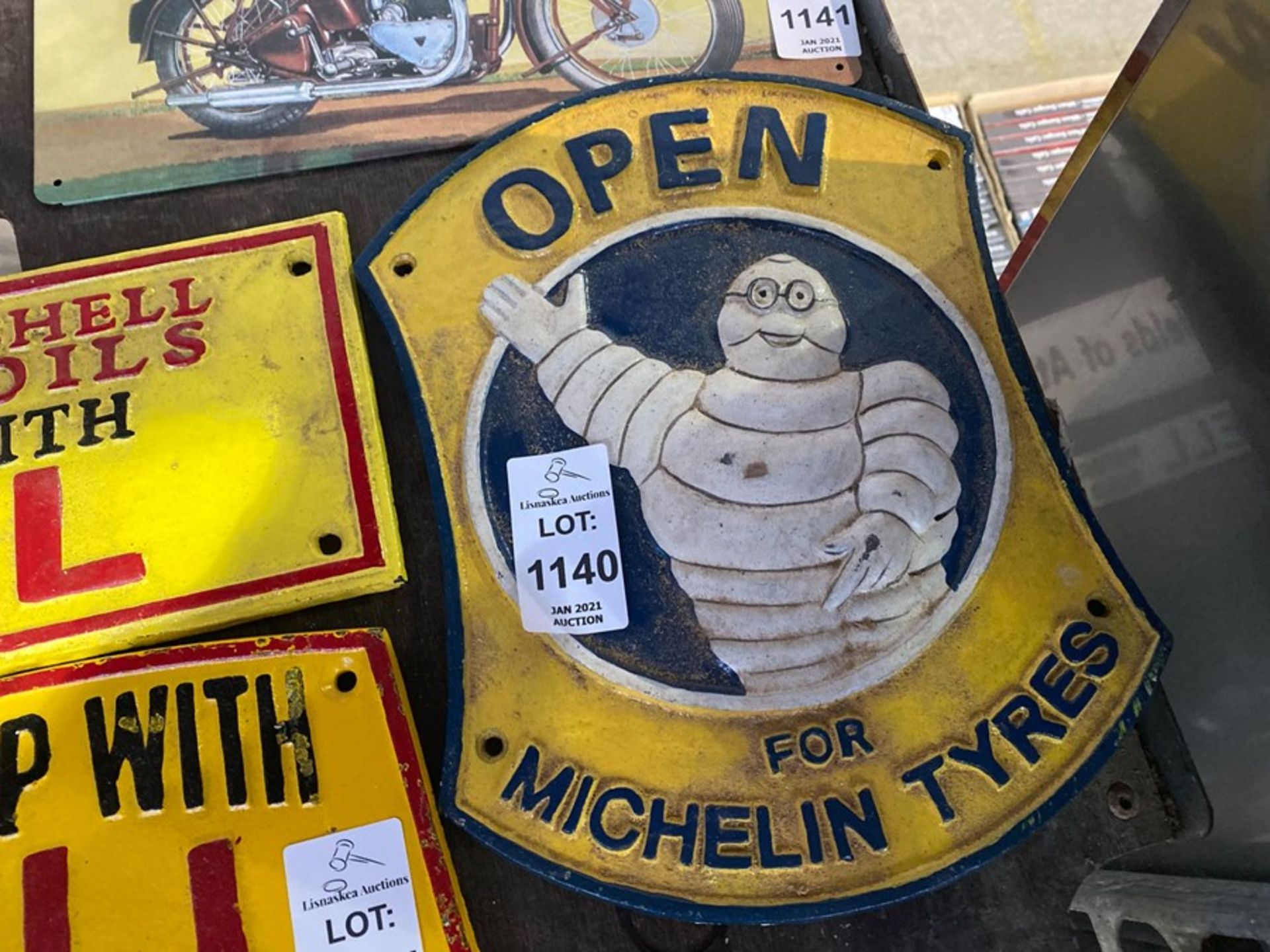 MICHELIN TYRES CAST IRON SIGN