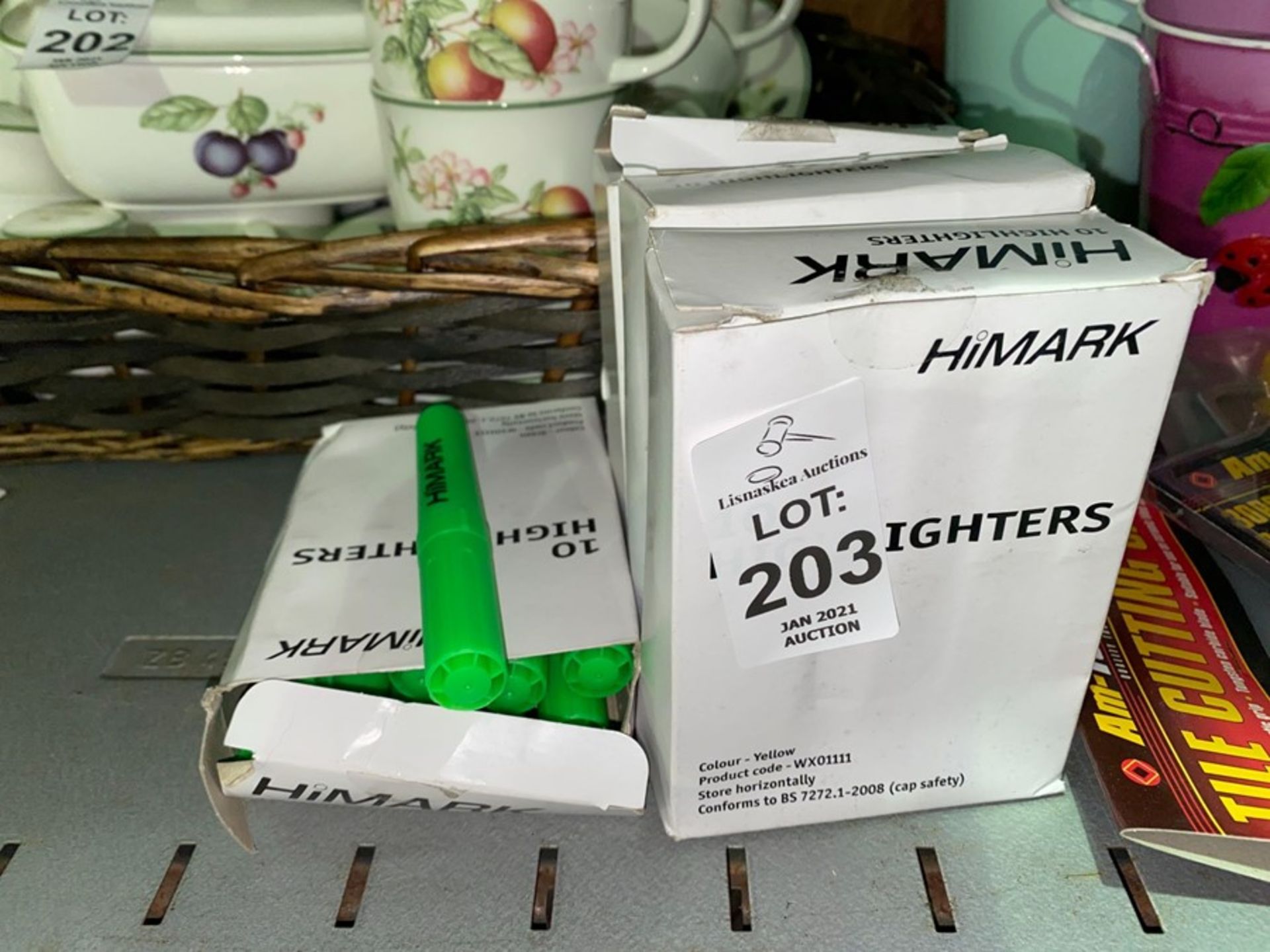 4 BOXES OF HIMARK HIGHLIGHTERS