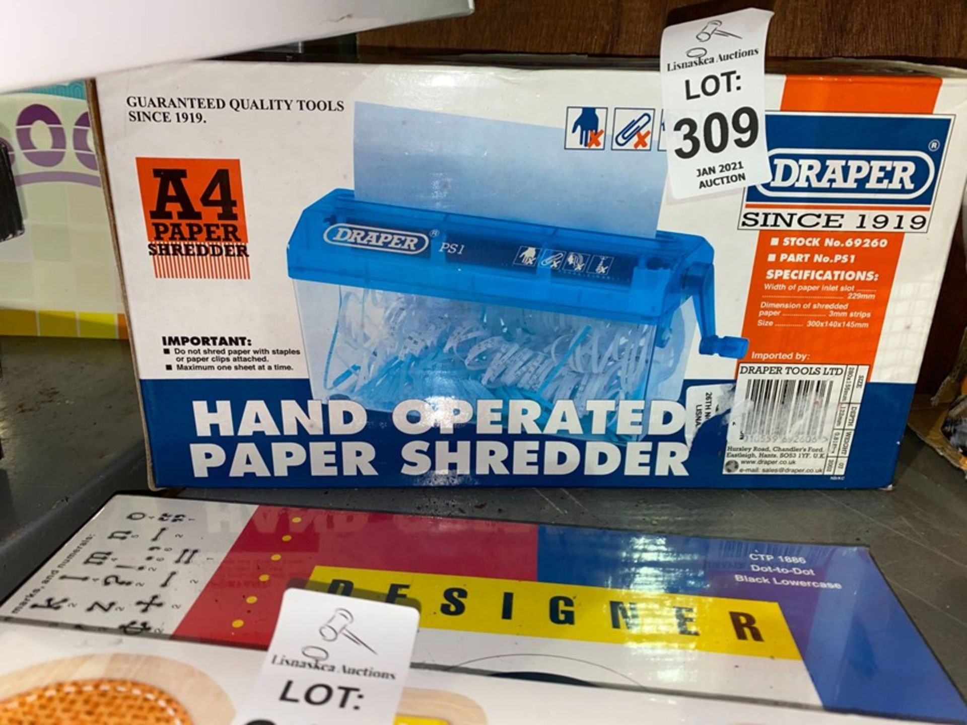 HAND OPERATED PAPER SHREDDER