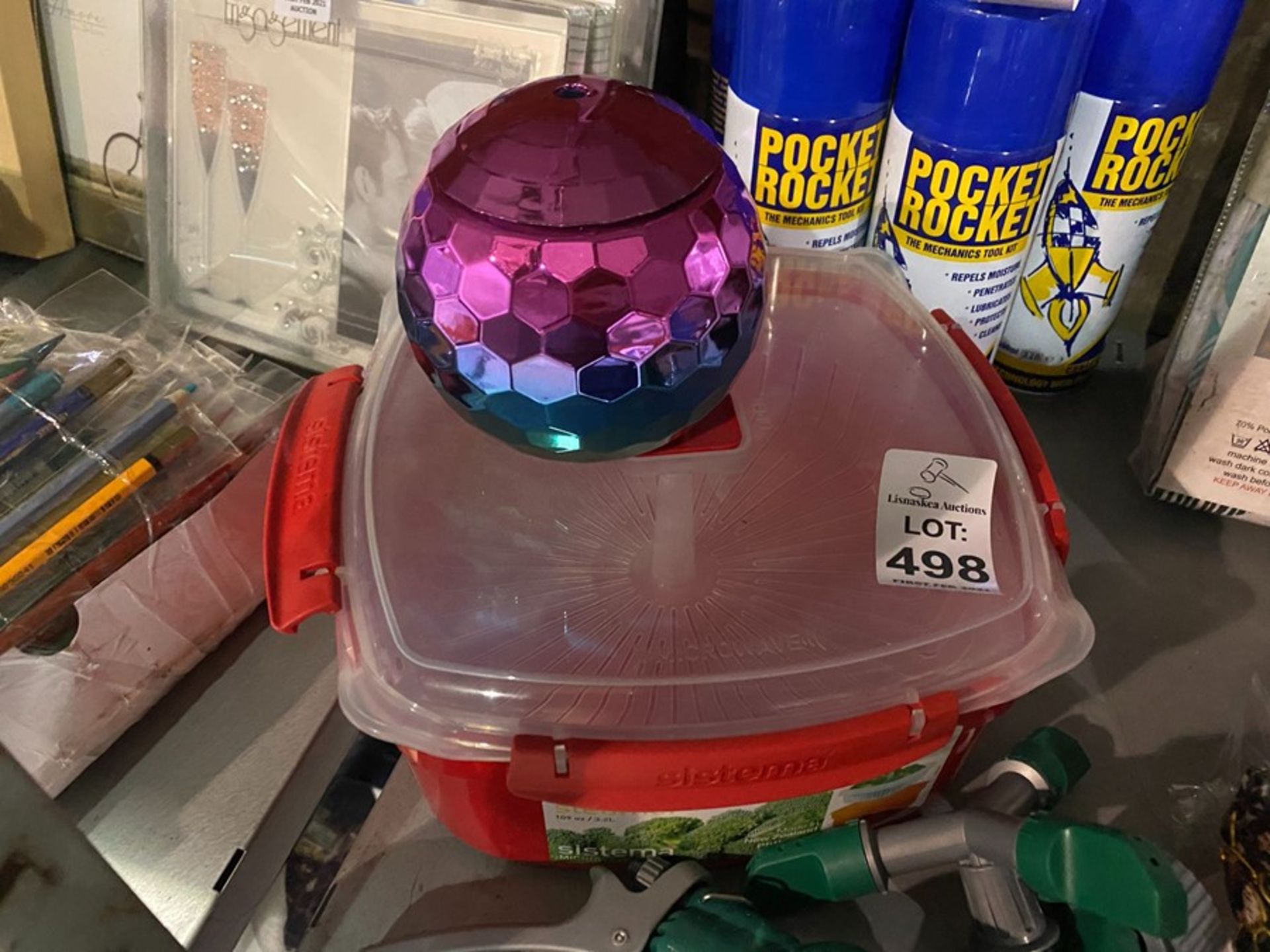 MICROWAVE STEAMER AND COLOURED DRINKING BALL