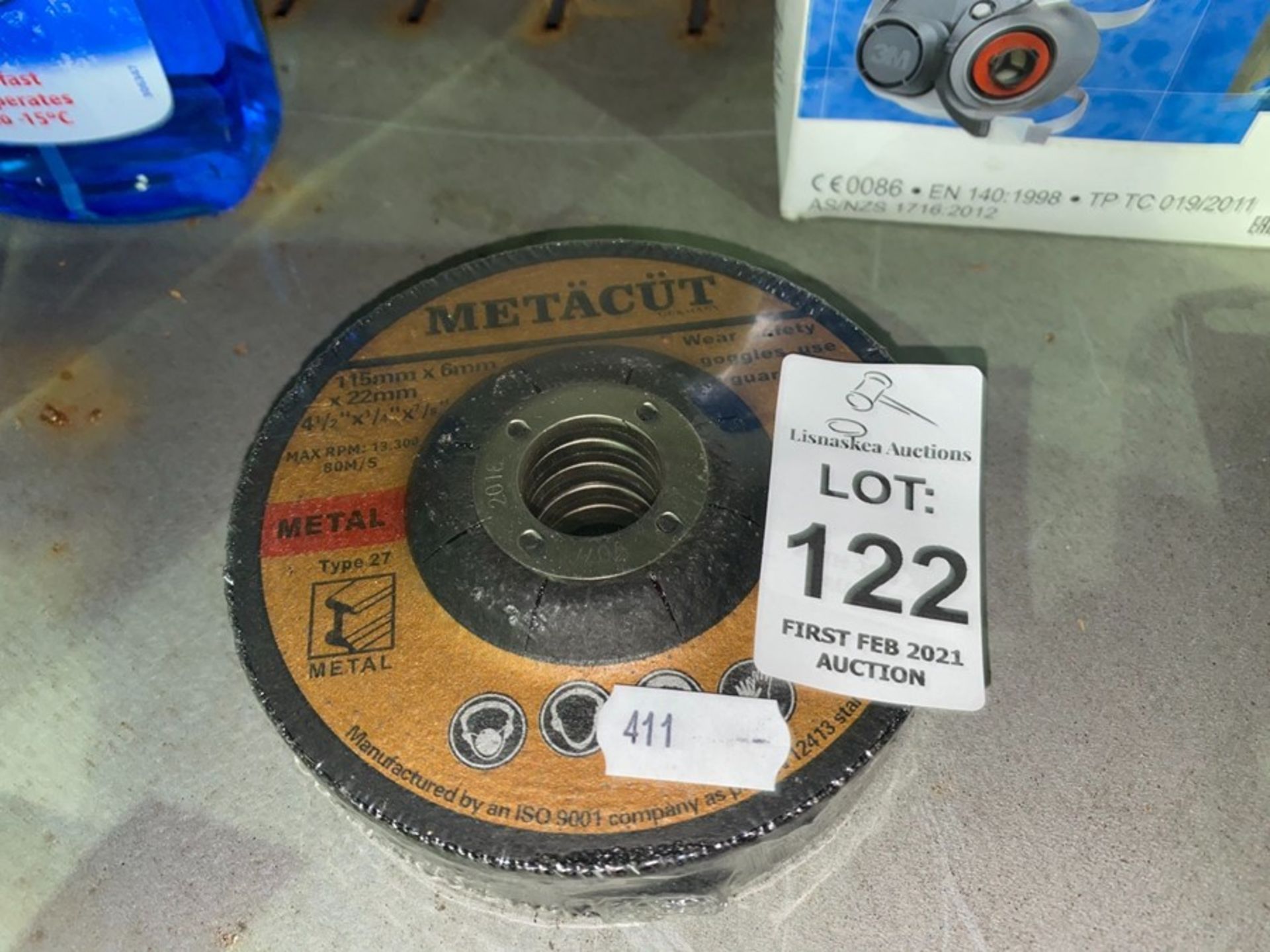 5X METACUT 115 X 6 X 22MM CUTTING DISCS (NEW)