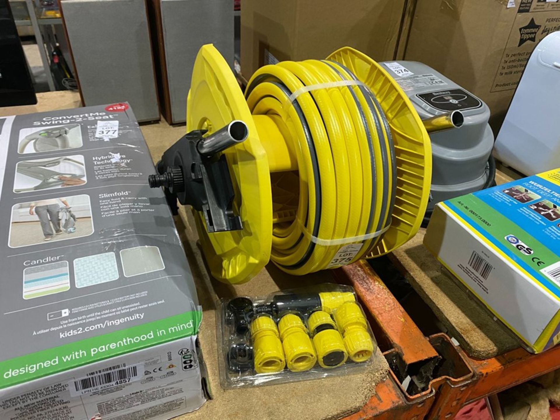 KARCHER HOSE REEL AND ATTACHMENTS