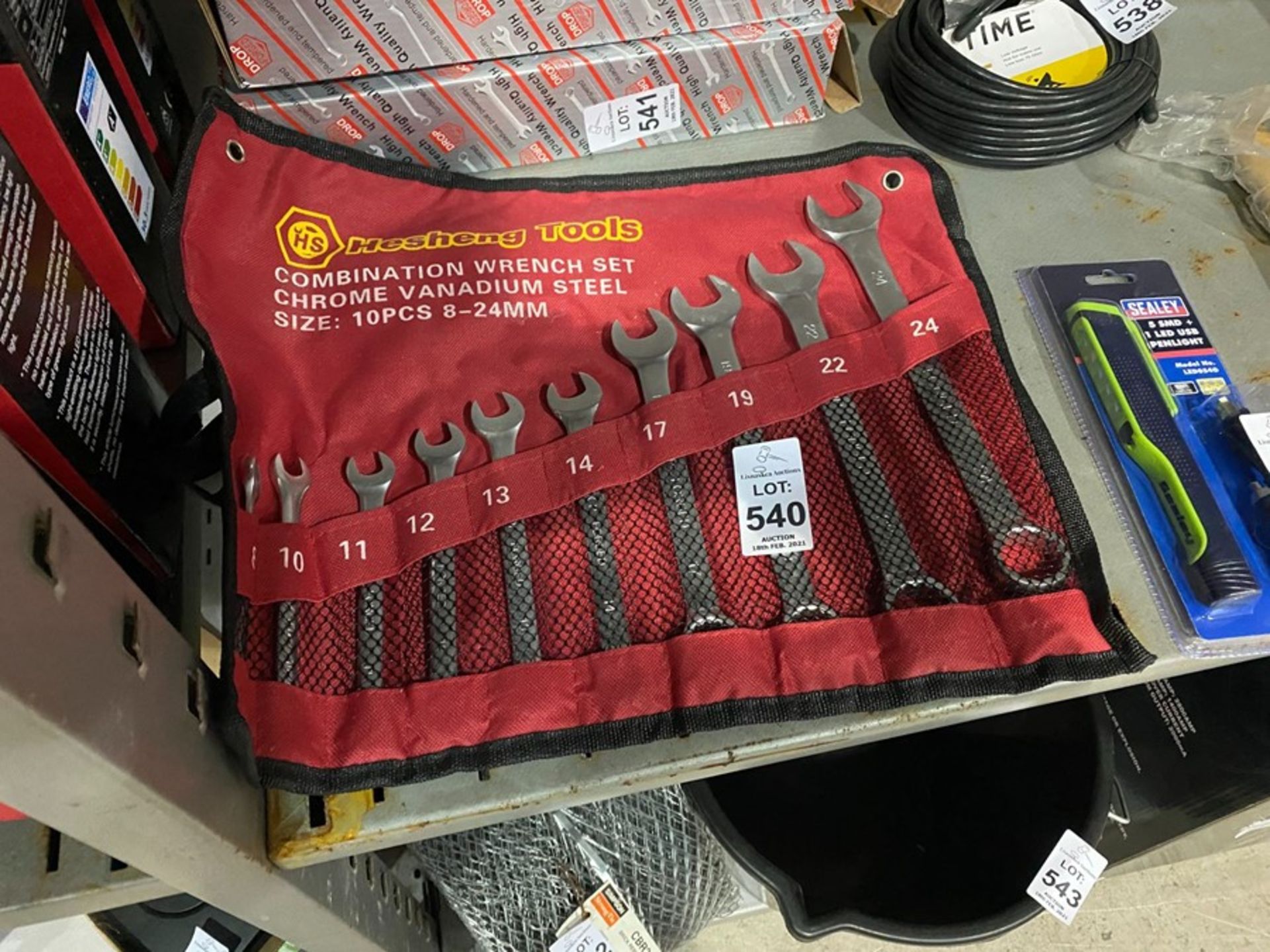 NEW 10PC COMBINATION WRENCH SET