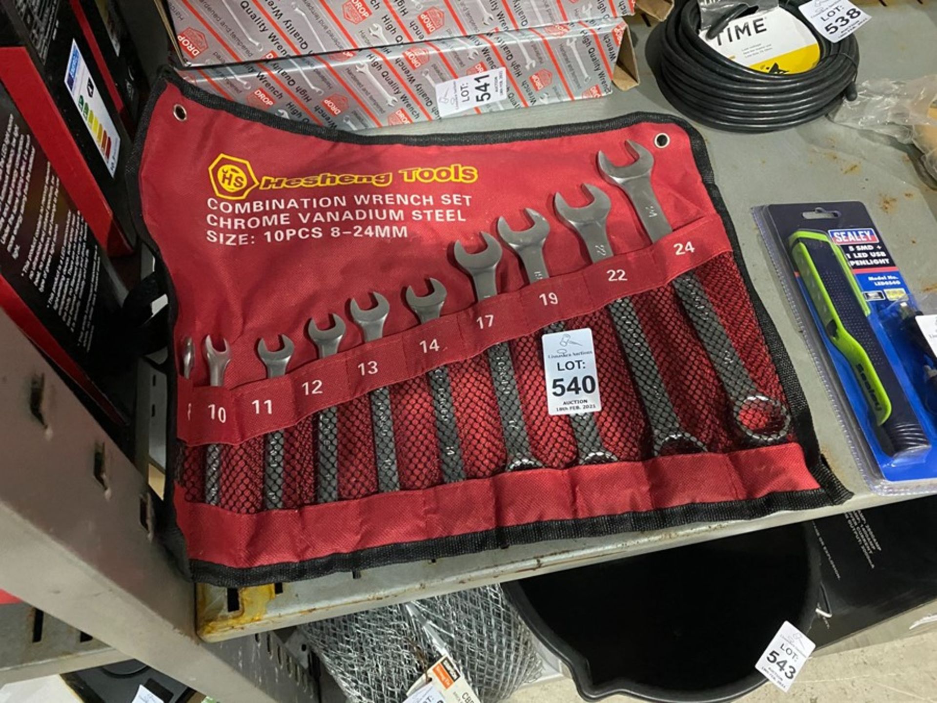 NEW 10PC COMBINATION WRENCH SET