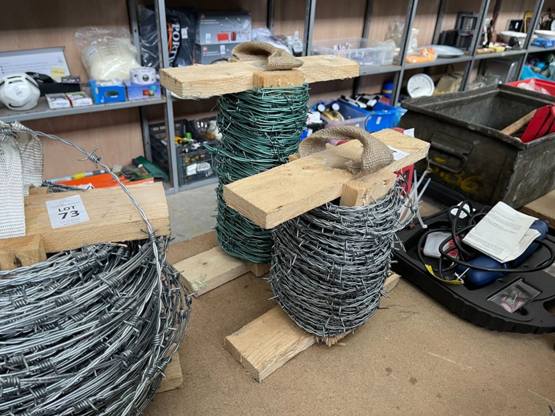 2 PART ROLLS OF BARBED WIRE