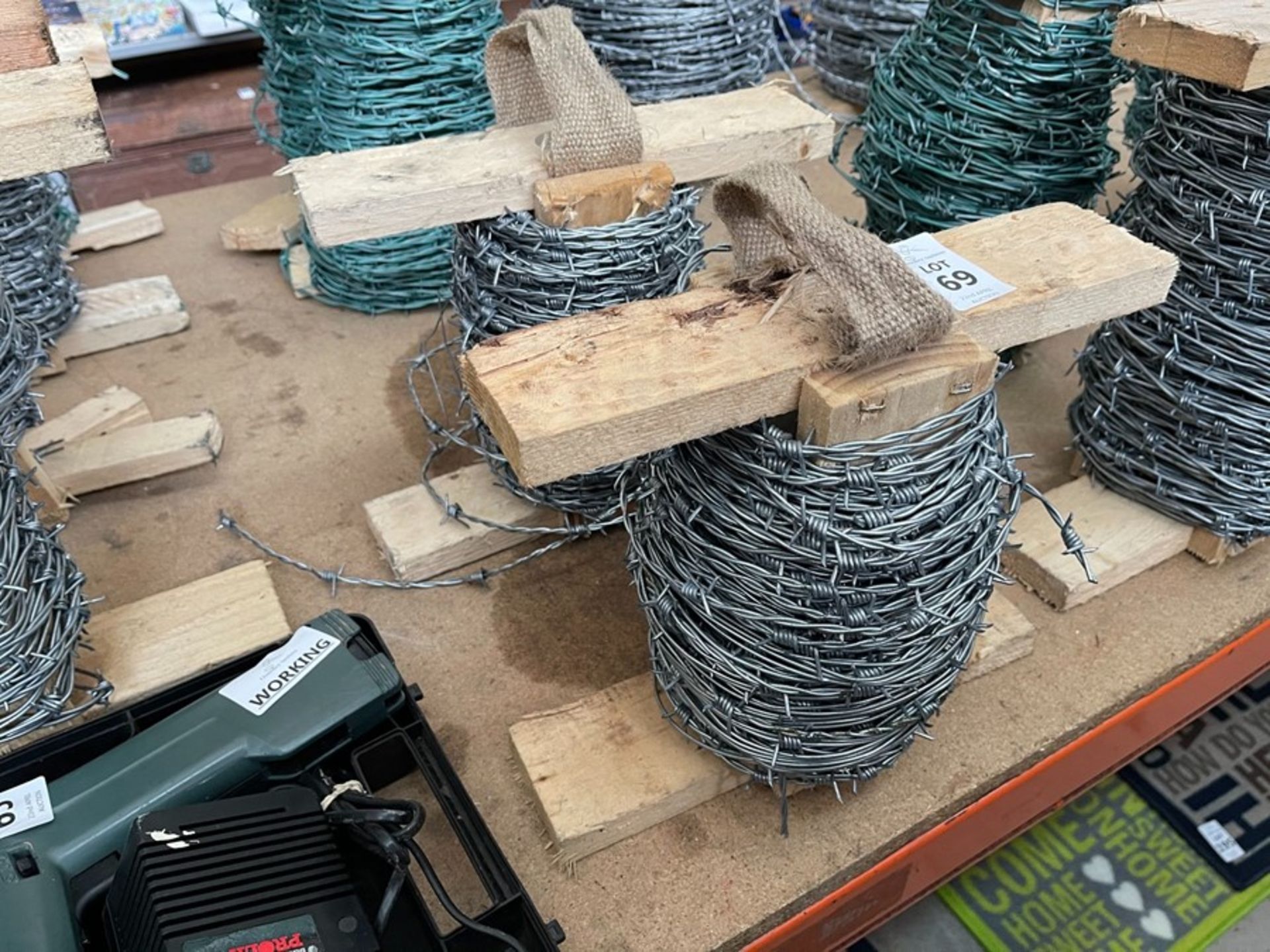 2 PART ROLLS OF BARBED WIRE