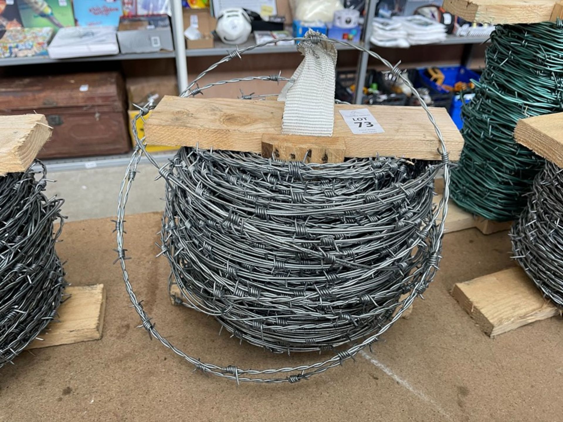 FULL ROLL OF BARBED WIRE