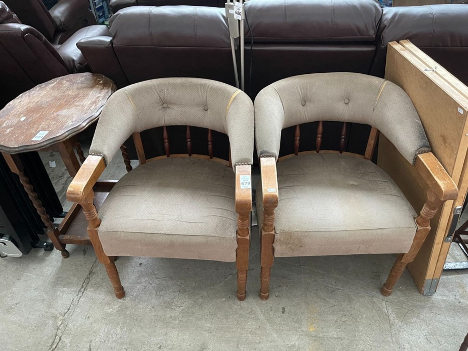 PAIR OF TUB CHAIRS