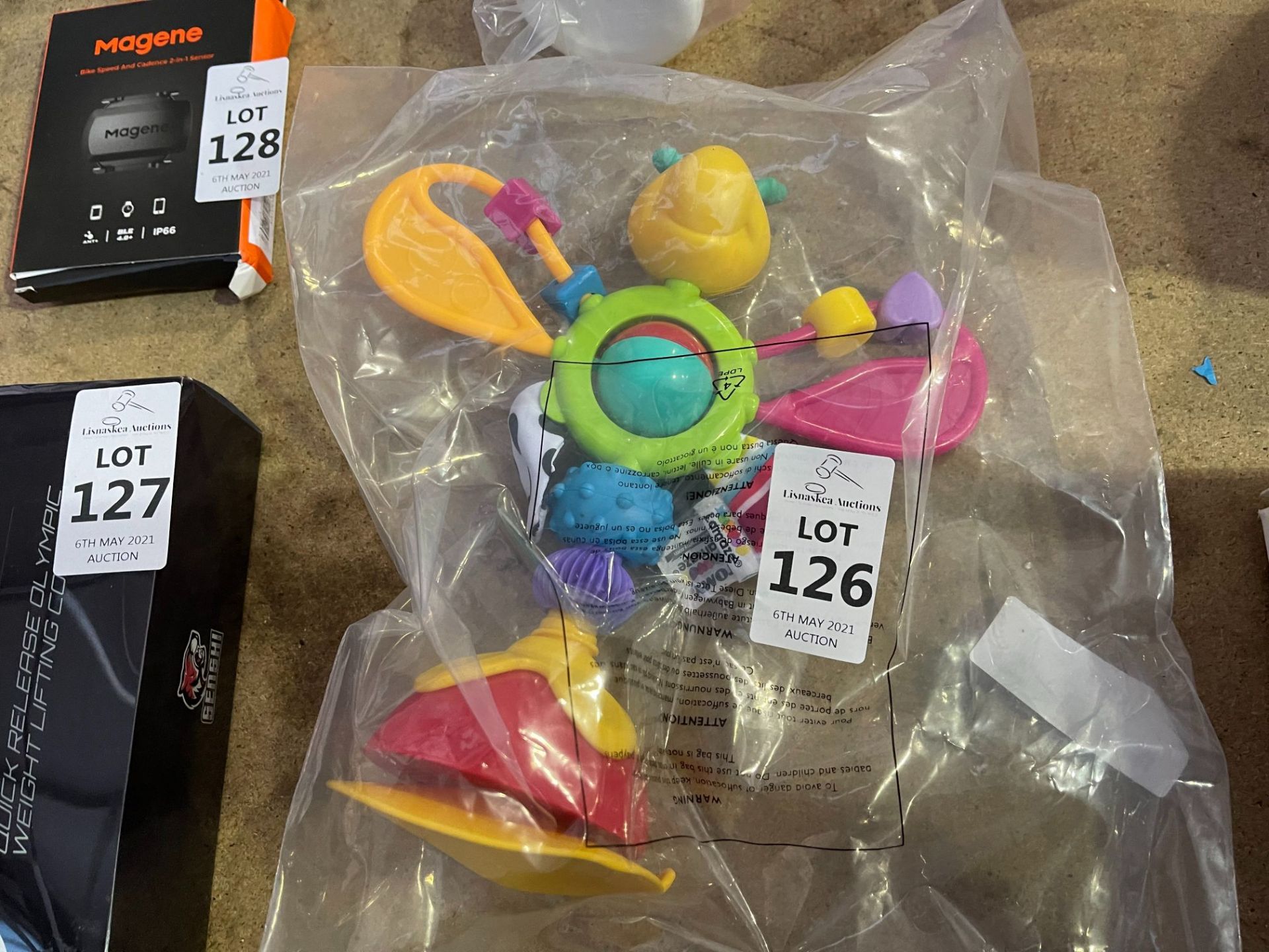 TOMY LAMAZE SUCTION CUP RATTLE TOY