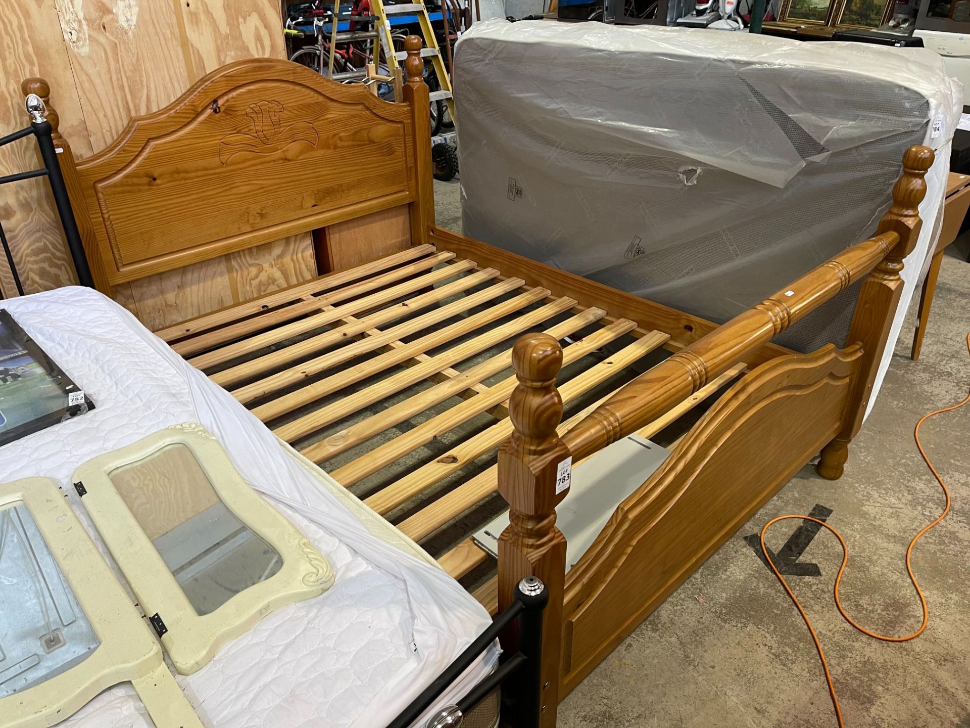 PINE DOUBLE BED FRAME