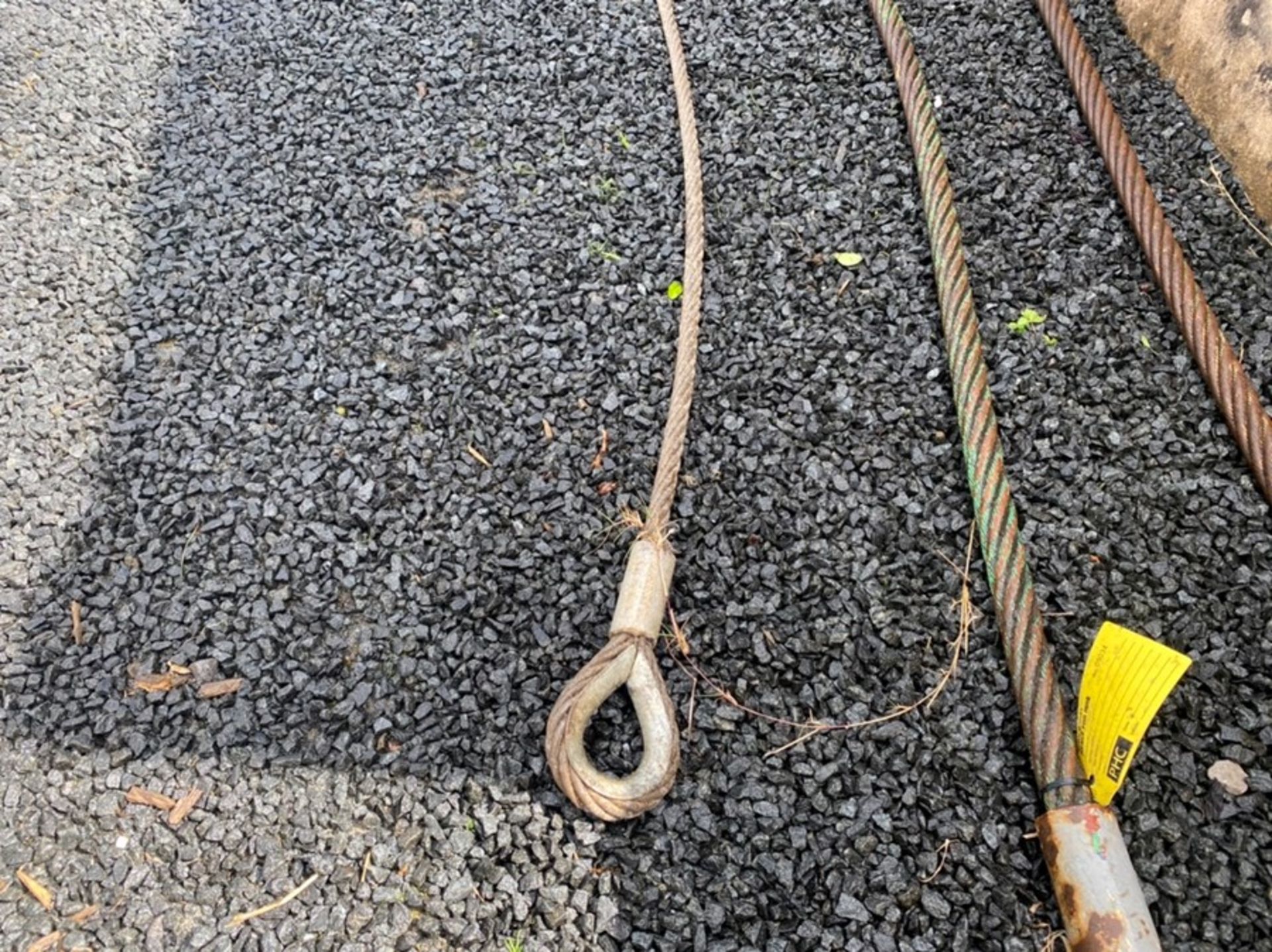 27FT HEAVY DUTY WIRE LIFTING ROPE - Image 2 of 2
