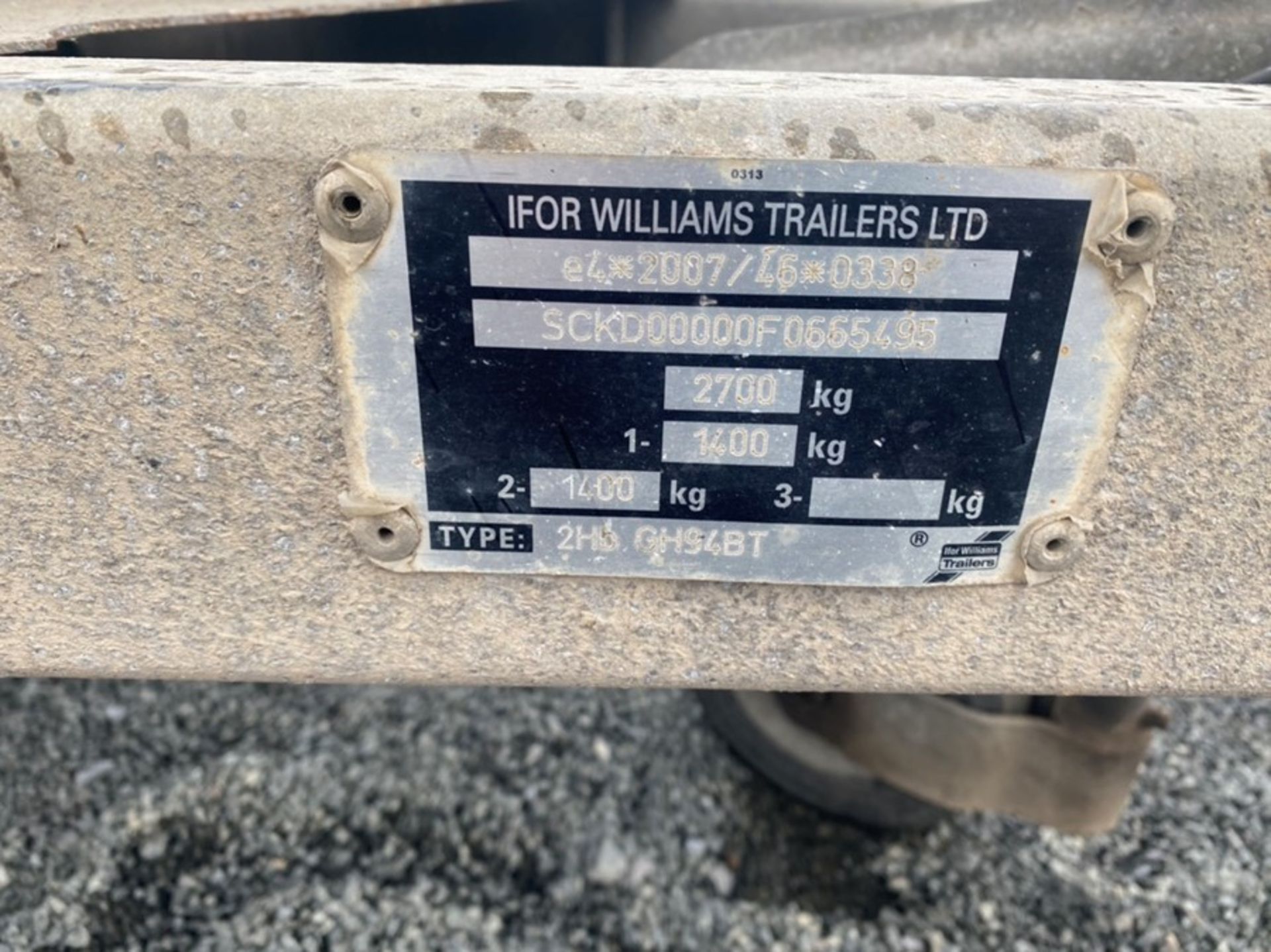 IFOR WILLIAMS 9.2’ X 4.4’ TWIN AXLE PLANT TRAILER & RAMPS (PLUS VAT ON HAMMER BID) - Image 3 of 6