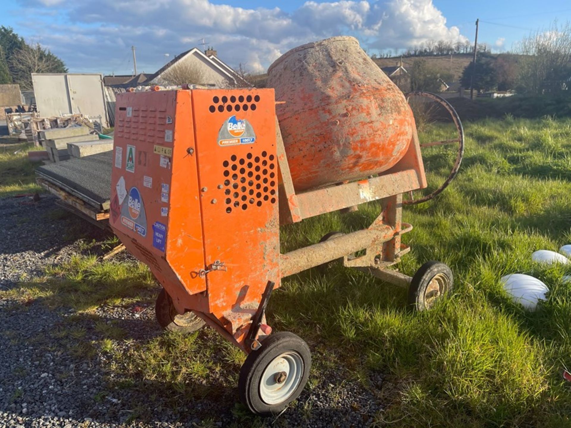 BELLE PREMIER 100XT DIESEL DRIVEN CEMENT MIXER (PLUS VAT ON HAMMER BID)