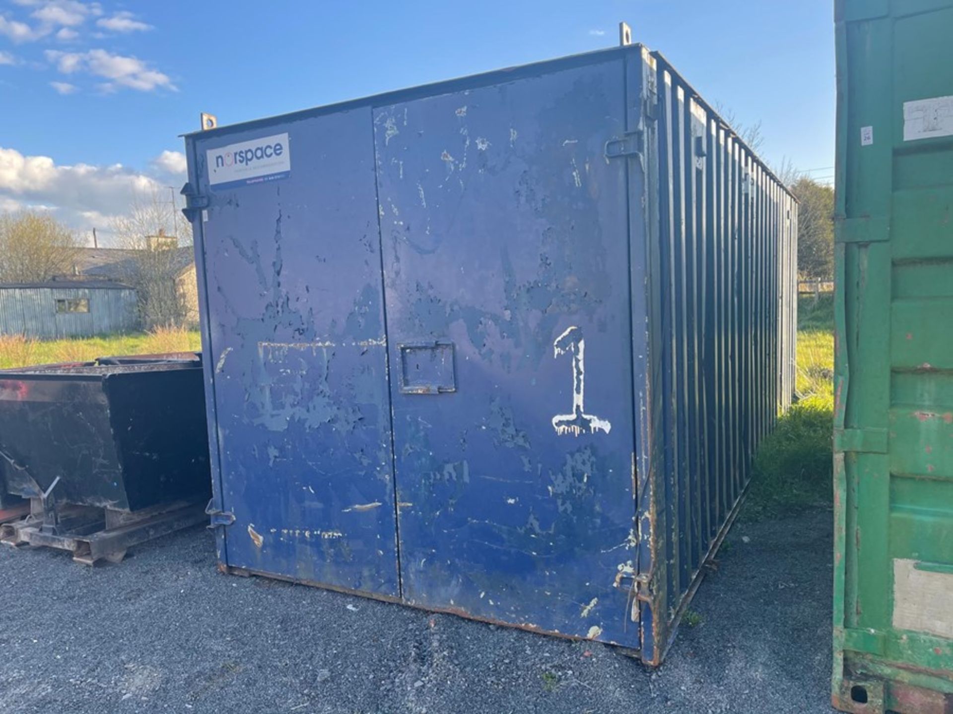 20 X 8 BLUE SHIPPING CONTAINER