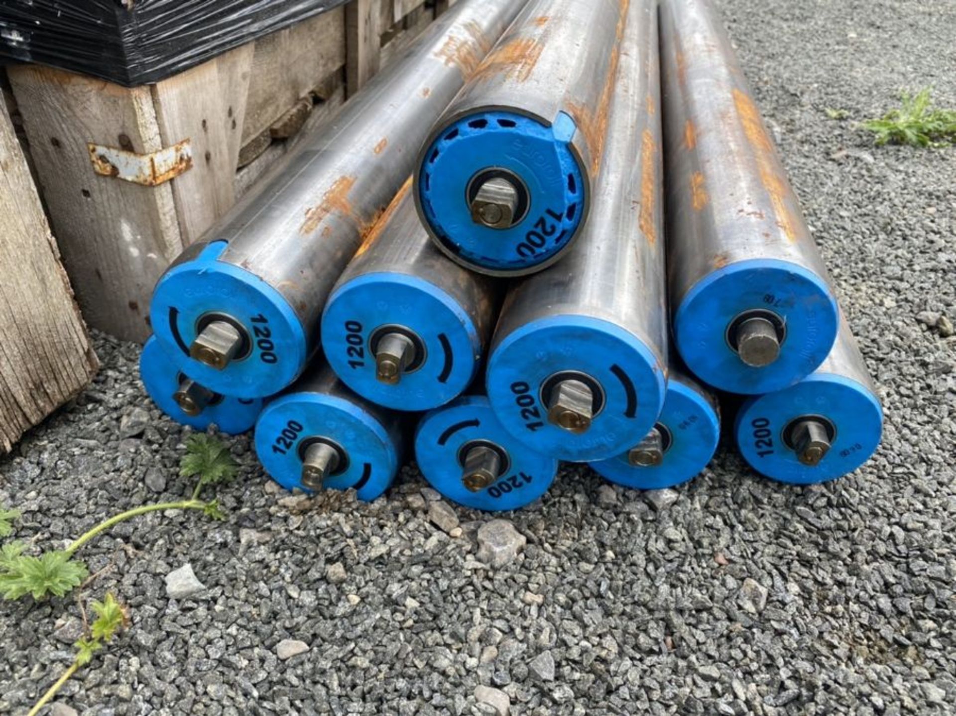 10 X STEEL ROLLERS (HAMMER VAT TO BE ADDED TO THIS LOT) - Image 2 of 2