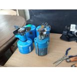 4 x GAS CYLINDERS PLUS 2 COOKING ATTACHMENTS
