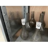 3X ASSORTED OIL LAMP CHIMNEYS