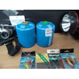 2 X CAMPING GAS CYLINDERS