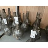 3X ASSORTED OIL LAMP CHIMNEYS