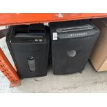 2X LARGE SHREDDERS