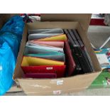LARGE BOX OF STATIONERY & RING BINDERS