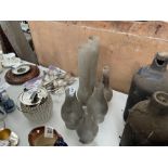 6X ASSORTED OIL LAMP CHIMNEYS