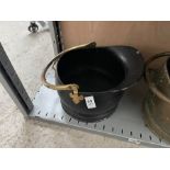 OLD BLACK COAL BUCKET