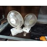 2 X TABLE TOP FANS