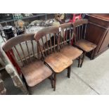 4X WOODEN CHAIRS