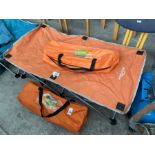 ORANGE CAMPING BED