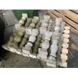 PALLET OF CONCRETE BALUSTRADES