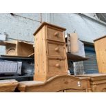 SOLID PINE 3 DRAWER LOCKER