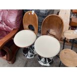 PAIR OF BAR STOOLS