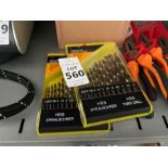 2X PACKS OF HSS DRILL BITS