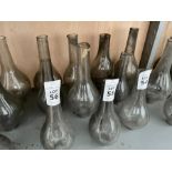 3X ASSORTED OIL LAMP CHIMNEYS