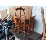 PINE TABLE AND 4 CHAIRS