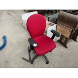 RED SWIVEL CHAIR