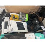 BOX OF ASSORTED COMPUTER/TABLET ITEMS