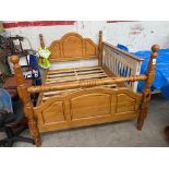 PINE DOUBLE BED