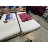 PINE SINGLE BED & MATTRESS