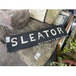 SLEATOR LICENCE TO SELL TOBACCO SIGN