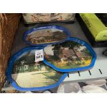 3X COTTAGE THEMED TRAYS