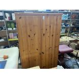 PINE DOUBLE WARDROBE