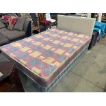 SMALL DOUBLE DIVAN BED & DOUBLE MATTRESS
